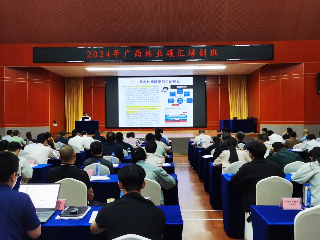 莫祝平、姜儀民為2024年廣西林業(yè)碳匯培訓班授課 